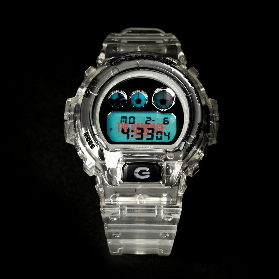 Clear G-Shock DW-6900 The Rampage collaboration for 24karats 15th