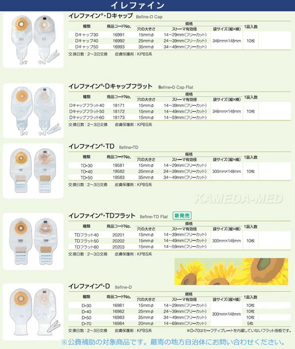 イレファイン （イレオストミー用ワンピース パウチ