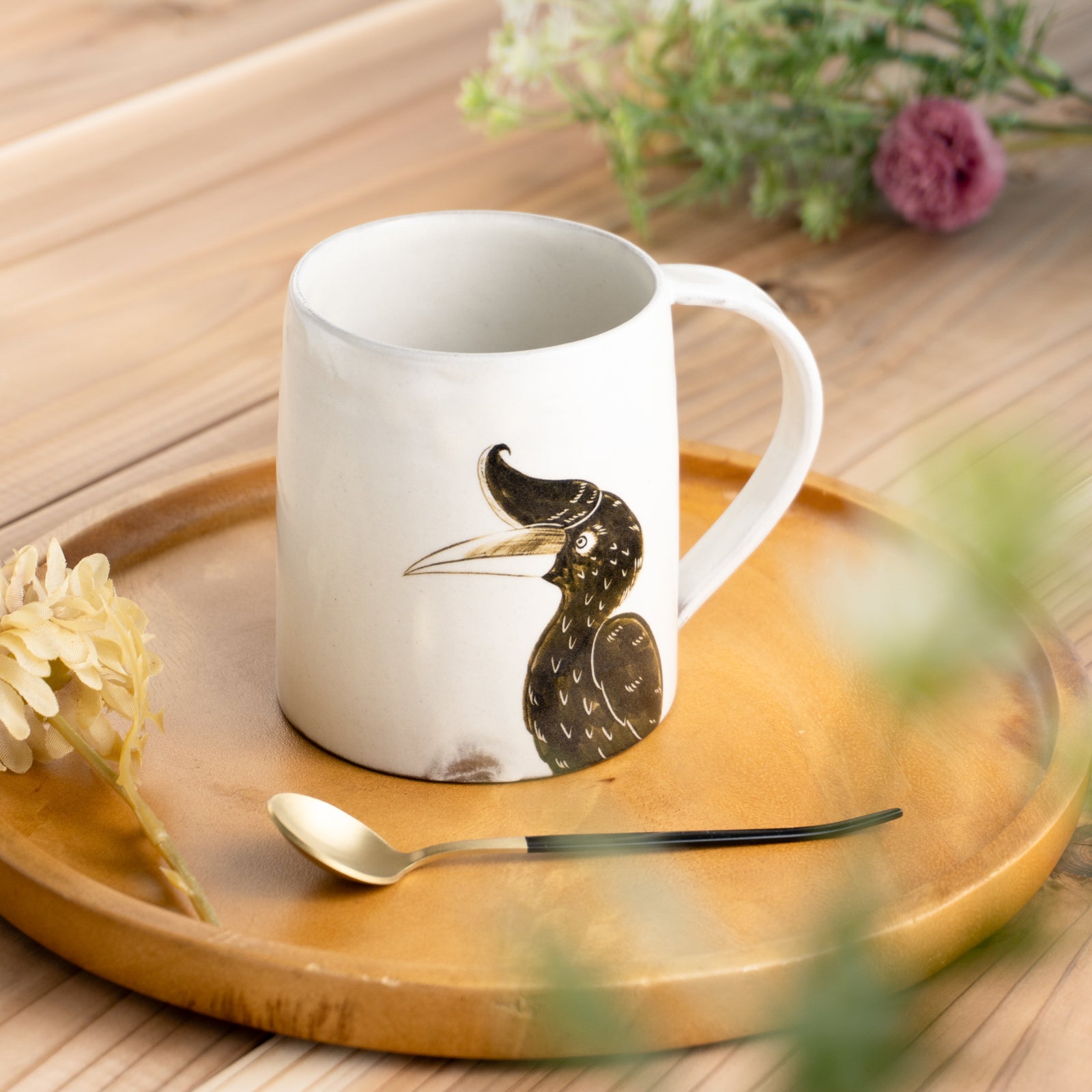 京都清水烧马克杯犀鸟｜澤田卓伸｜KOTOPOTTER