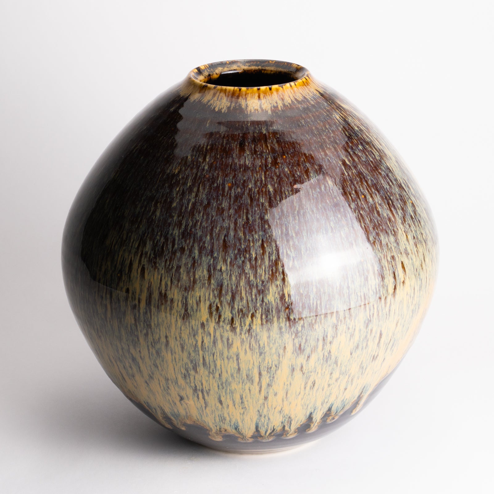 京都 清水焼】花瓶 天目 桶谷洋｜コトポッター