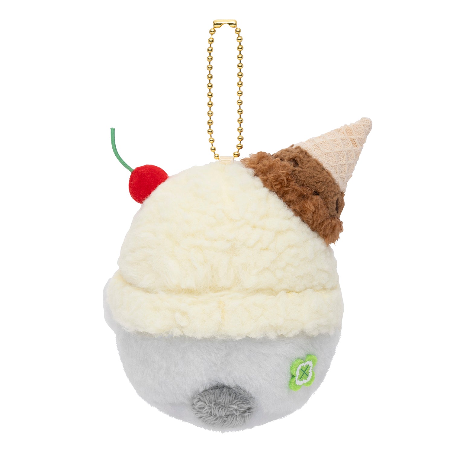 コウペンちゃん バニラにチョコアイス帽子な手のひらマスコット