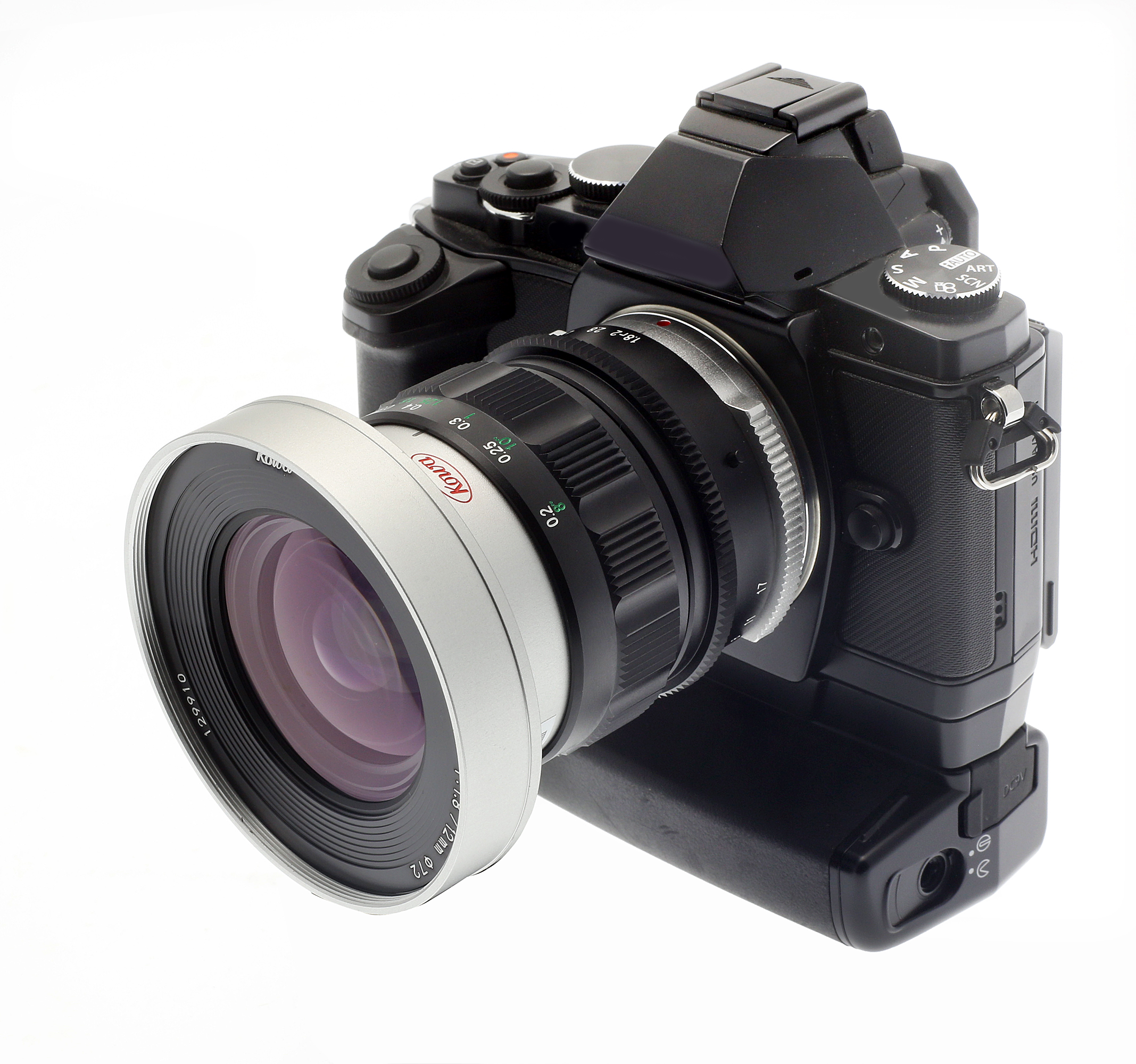 Kowa PROMINAR 12mm f1.8 Silver | MFT Wide-Angle Lens