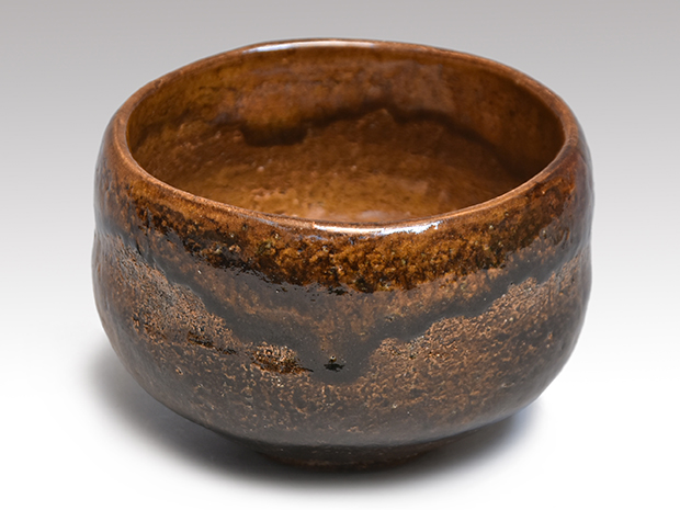 飴釉茶碗 九代 大樋長左衛門(作) 共箱 未使用 | 古美術ささき