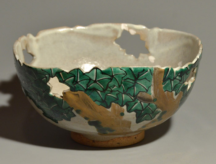 乾山写 四方 楓鉢 永楽妙全(作) 共箱 | 古美術ささき