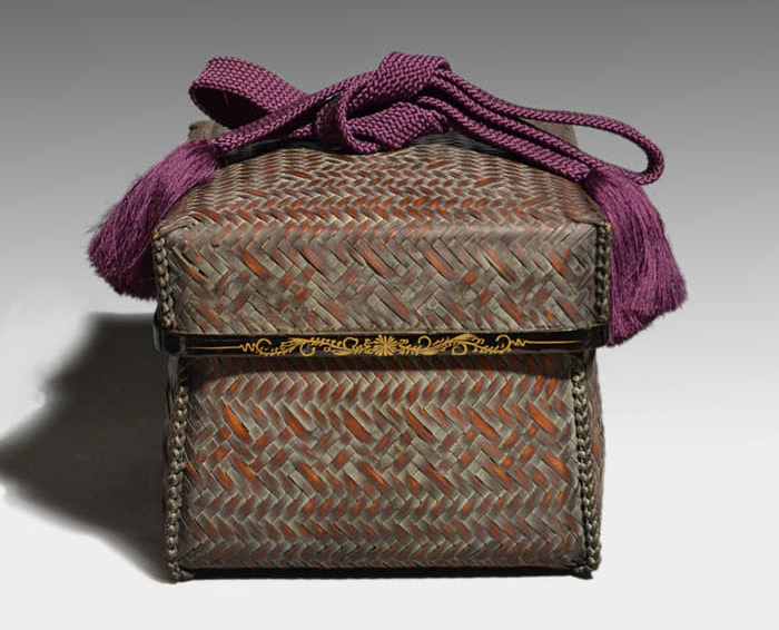 茶籠セット 篭師 和田鱗司(作) 袋師 永豊(作) | 古美術ささき