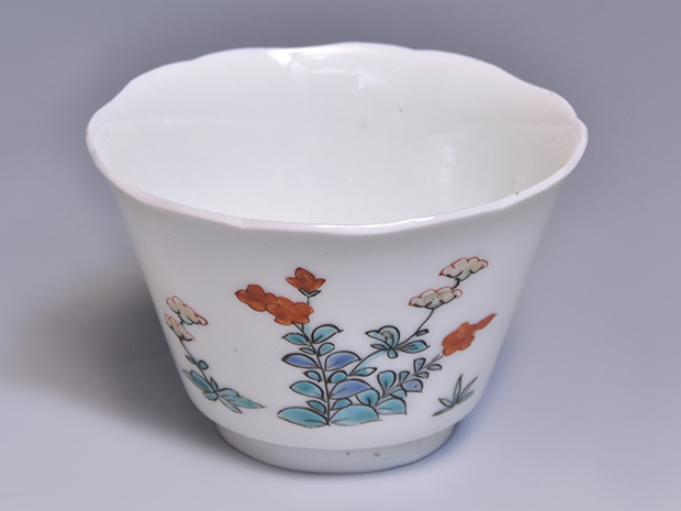 古伊万里（柿右衛門様式）色絵花文向付5客 江戸時代元禄頃 | 古美術ささき