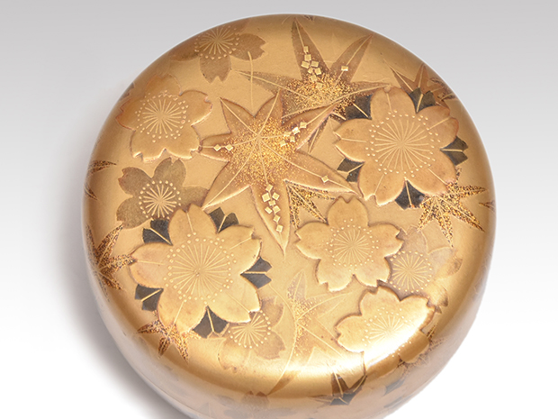 時代 雲金蒔絵 平棗 | 古美術ささき