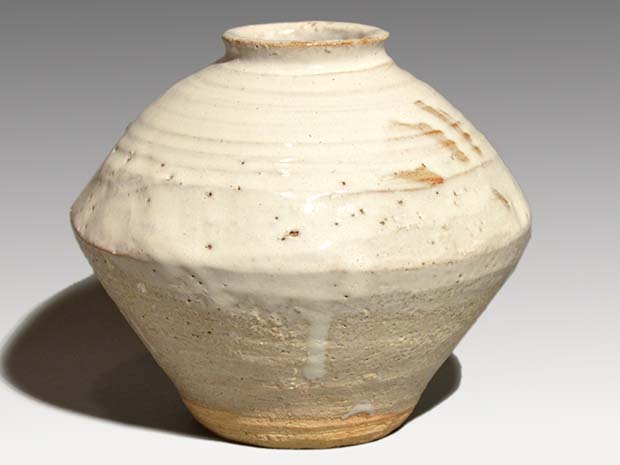 萩焼 壷 十代 三輪休雪(作) 共箱 | 古美術ささき