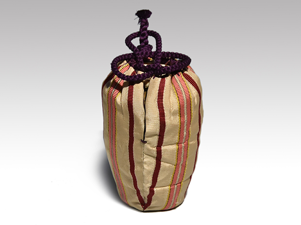 膳所焼 肩衝茶入 淡海ぜぜ 陽炎園造 共箱 象牙蓋 仕覆（日野間道