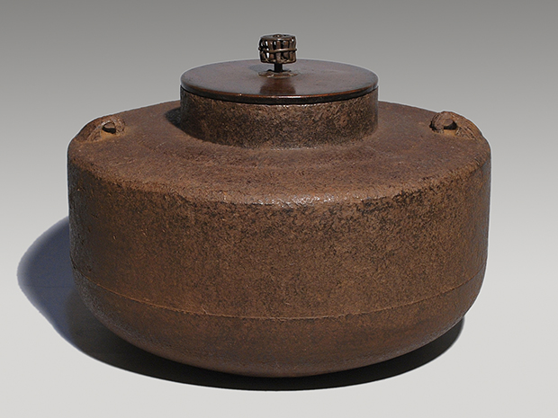 甑口面取釜 江戸前期 西村家系作 長野裕極書 | 古美術ささき