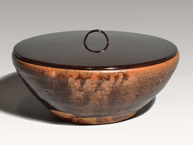 江戸時代 瀬戸 平水指 誂え蓋付 鵬雲斎箱書 茶道具 | 古美術ささき