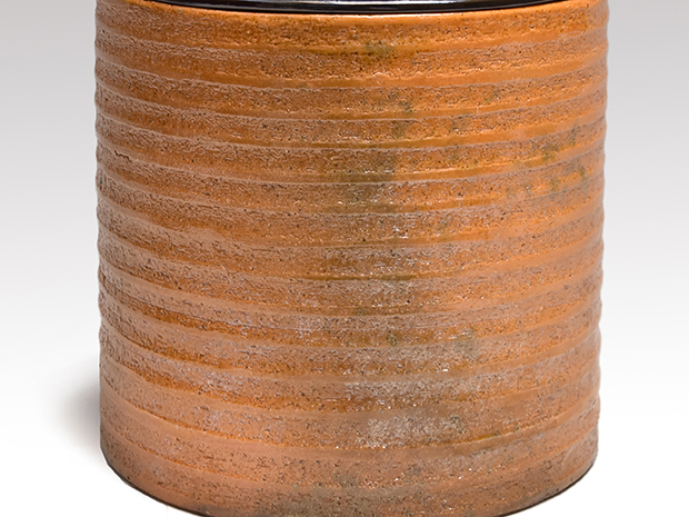 九代 大樋長左衛門(作) 一重口水指 誂蓋付 共箱 | 古美術ささき