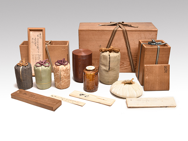 閉店売り尽し】手彫茶杓 笹之葉型 短寸（箱入仕覆） 閉店売り尽し】手