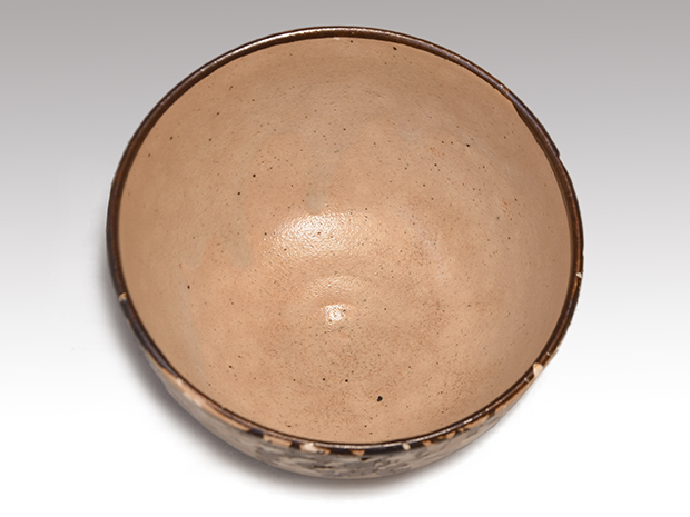 雪竹茶碗 清水楽山(作) 小堀宗明内箱書 堀田宗達外箱書 | 古美術ささき