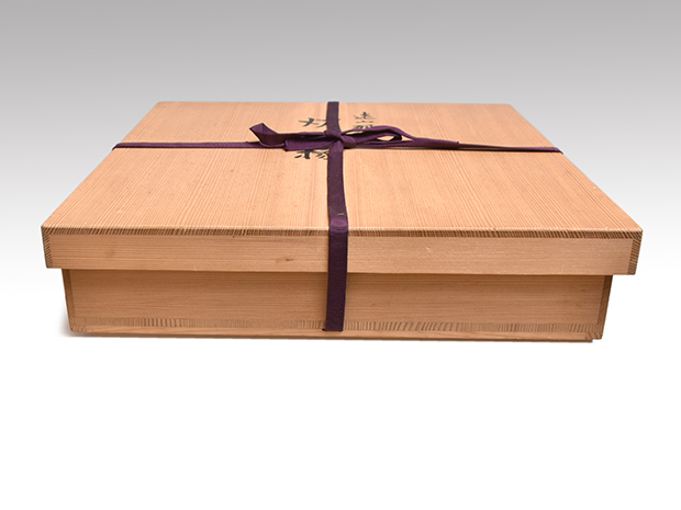 遠山研ぎ出し蒔絵 炉縁 鈴木光入（作） 共箱 | 古美術ささき