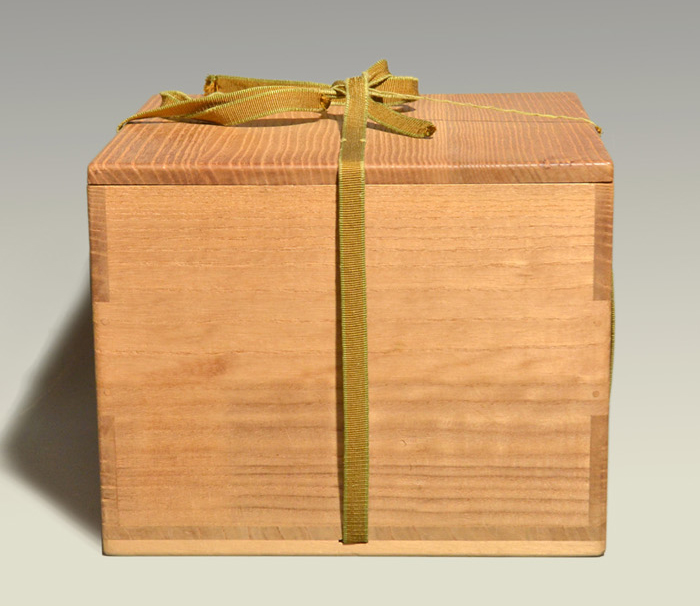 江戸時代 義山(ギヤマン)切子鉢 水指 鵬雲斎箱書 | 古美術ささき