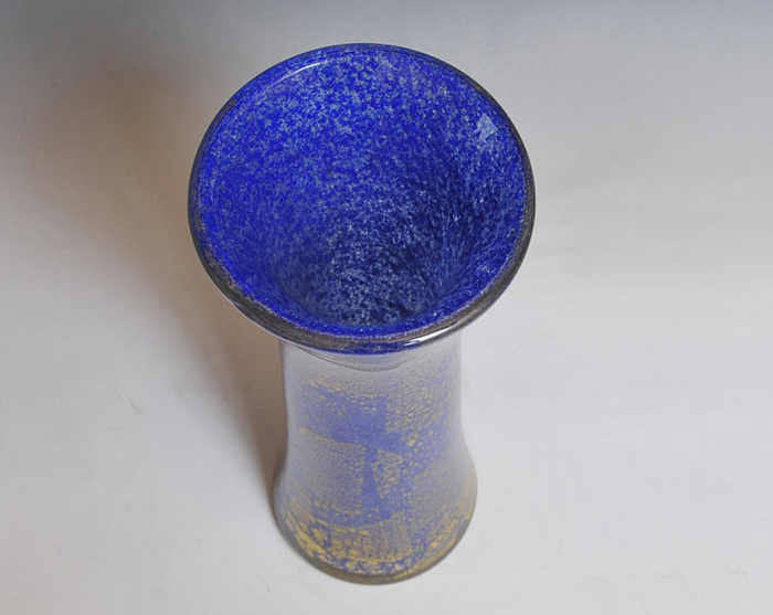 岩田藤七(作) 瑠璃耀の瓶 高:39cm | 古美術ささき