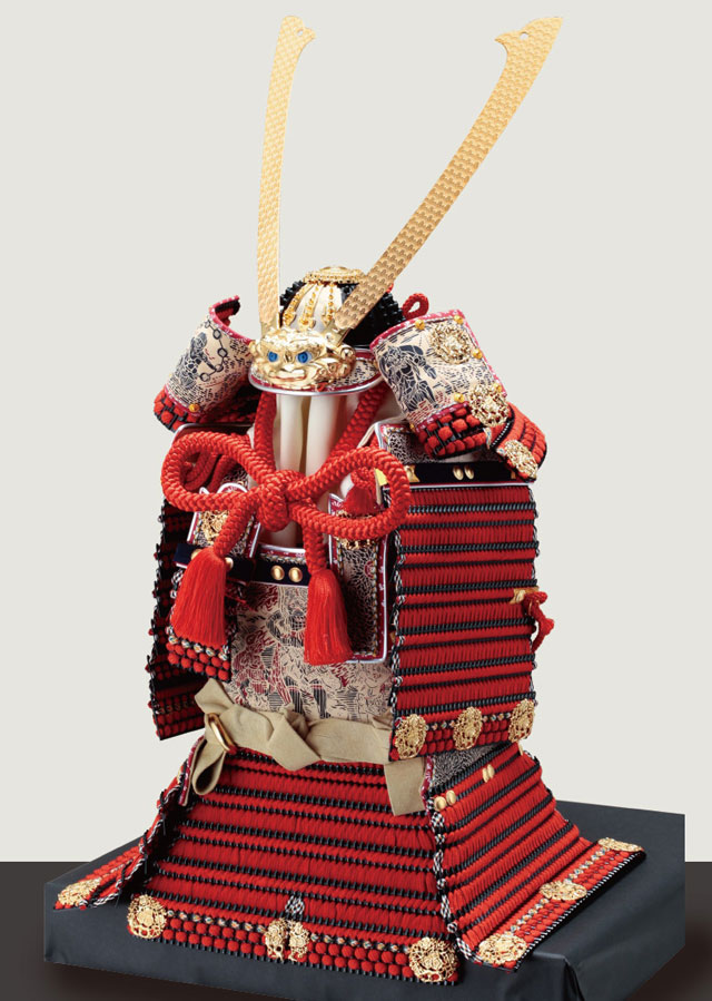 五月人形 選び方がわかる 春日大社 国宝模写鎧兜 紅糸威之梅飾り大鎧