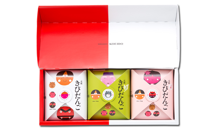 元祖きびだんご3種セット(箱)(個包装)｜廣榮堂インターネット店