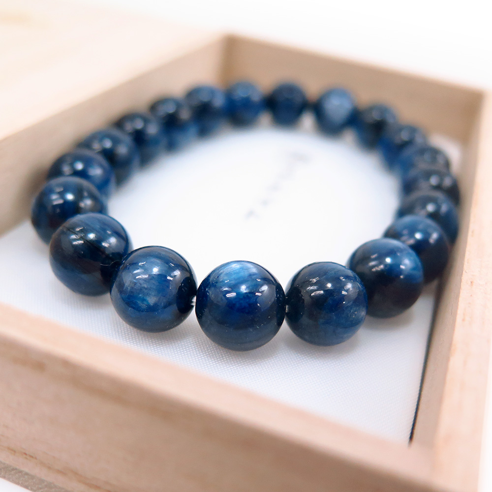 カイヤナイト 10mm玉 ブレスレット 腕輪念珠 ストレート 限定品品の