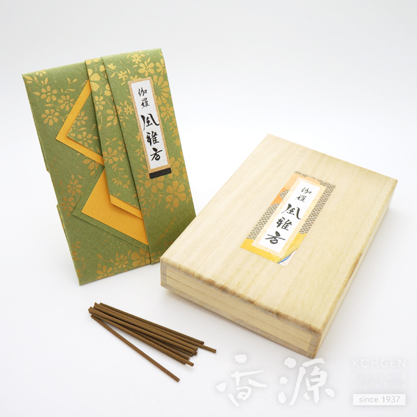 香源オリジナルのお香 伽羅風雅香 ミニ寸 桐箱入の通販 - お香専門店香源