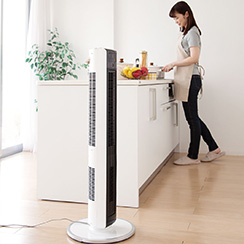 ホット＆クール ハイタワーファン KHF-1206/W｜ホット＆クール