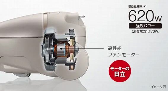 日立 HITACHI キャニスター掃除機 紙パック式 ライトゴールド CV-KP90K