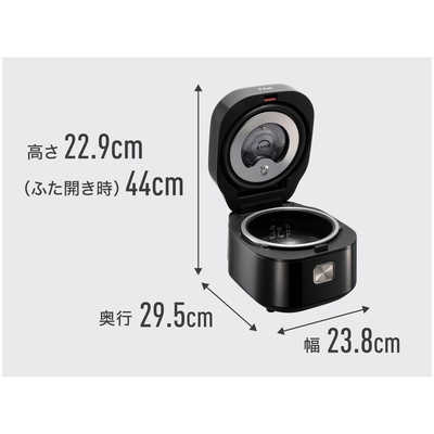 T-fal 炊飯器 3.5合 ザ・ライス 遠赤外線IH ブラック RK8818JP の通販