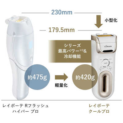 ヤーマン 家庭用脱毛器 光美容器 レイボーテ クールプロ 冷却機能搭載