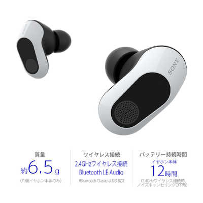 ソニー SONY ゲーミングヘッドセット INZONE Buds ホワイト