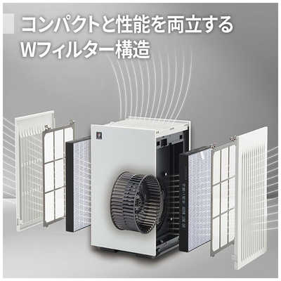 シャープ SHARP 空気清浄機 プラズマクラスター7000 空気清浄:18畳 PM2
