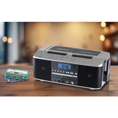 東芝 TOSHIBA CDラジカセ ［ワイドFM対応 /CDラジカセ］ シルバー TY