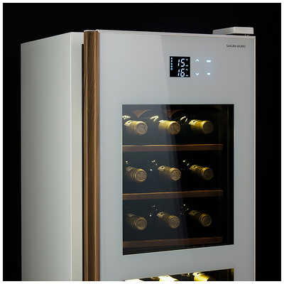 さくら製作所 氷温M5 2温度 日本酒＆ワインセラー 38本 ホワイト