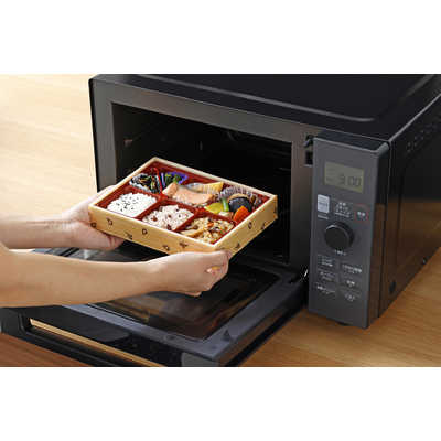 ORIGINALBASIC オーブンレンジ・18L・フラット ブラック OB-OR181K の