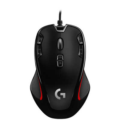 ロジクール ゲーミングマウス 有線/ 9ボタン/ ブラック G300Sr の通販