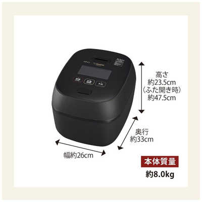 象印マホービン ZOJIRUSHI 炊飯器 5.5合 炎舞炊き 圧力IH 濃墨 NW-FB10