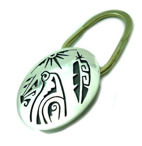 ホピ族のキーホルダー インディアンジュエリー キーリング