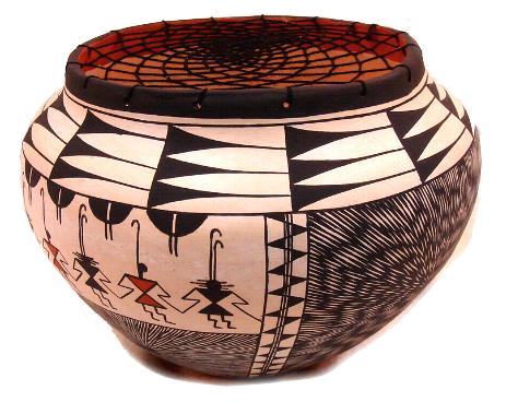ACOMA アコマ・プエブロインディアンのつくる壷 ポッタリー