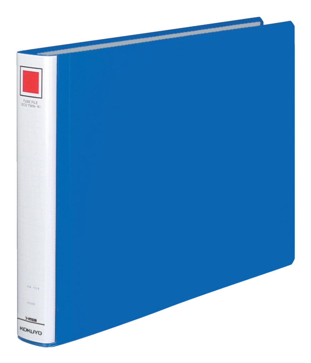 チューブファイルA4横 60mmとじ 2穴青｜文具｜コクヨ