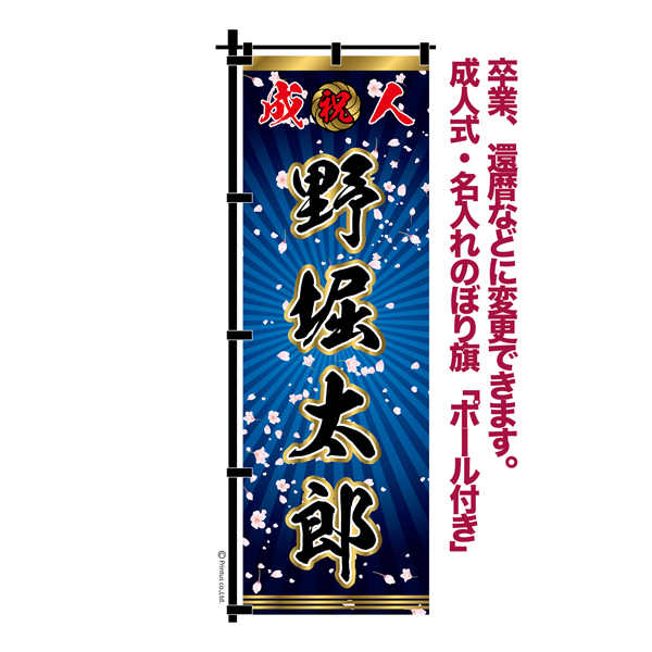 sss【最終受付】成人式のぼり旗オーダー 成人式のぼり旗のオリジナル