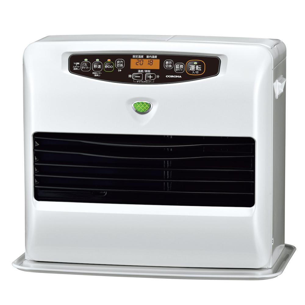 コロナ 石油ファンヒーター 木造9畳 パールホワイト KCF