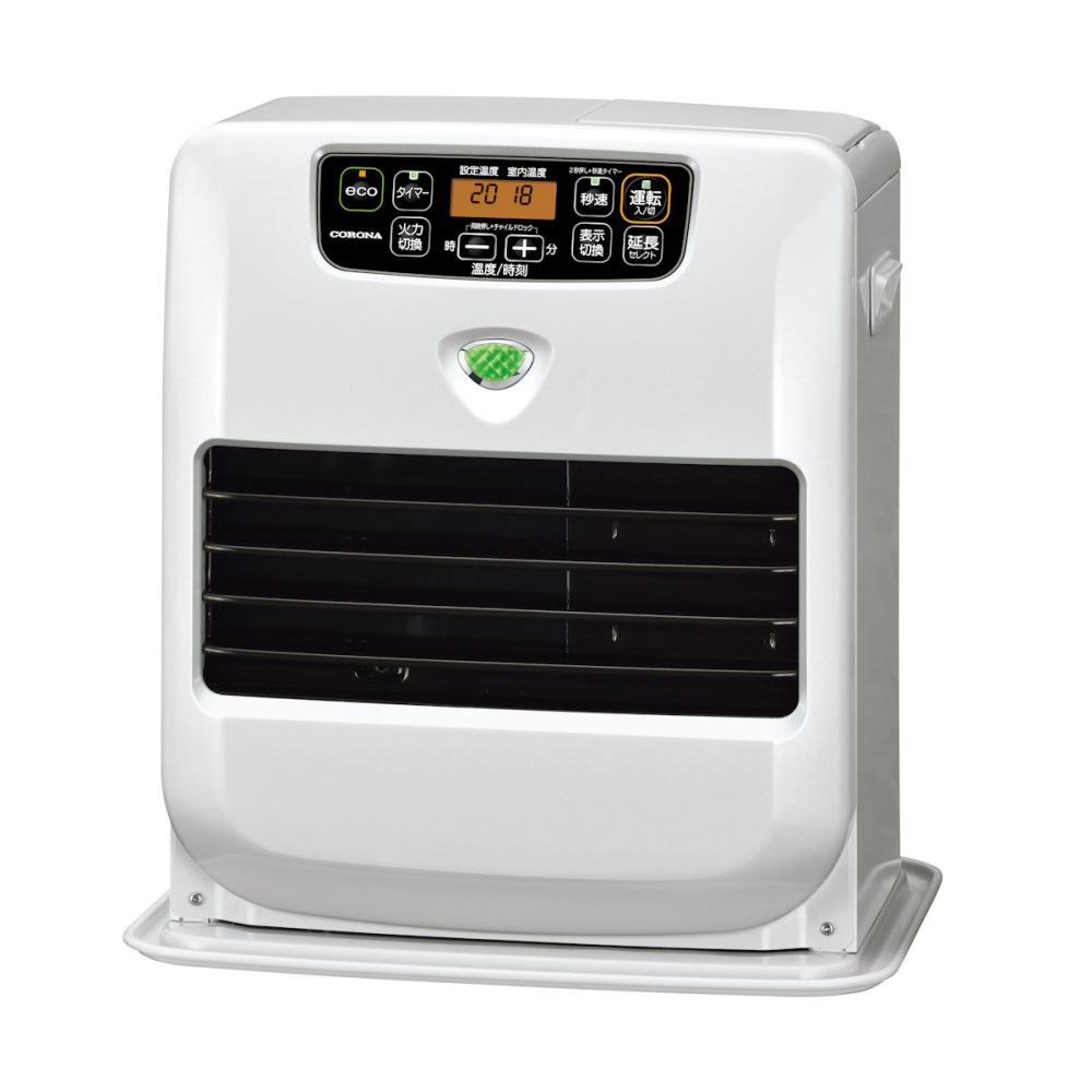 限定商品】コロナ 石油ファンヒーター 木造9畳 パールホワイト KCF
