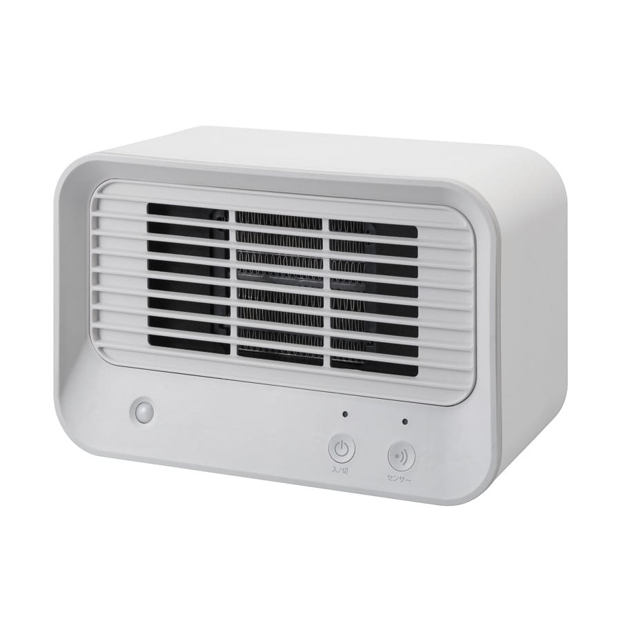 スリーアップ 人感センサー付 ミニセラミックヒーター ホワイト CH