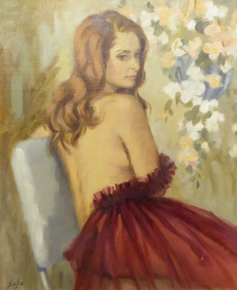 菅沼金六 『裸婦』 [古美術こもれび] 骨董,掛軸,絵画の買取と販売,名古屋