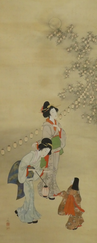 森高雅 『招霊祭の図』 [古美術こもれび] 骨董,掛軸,絵画の買取と販売