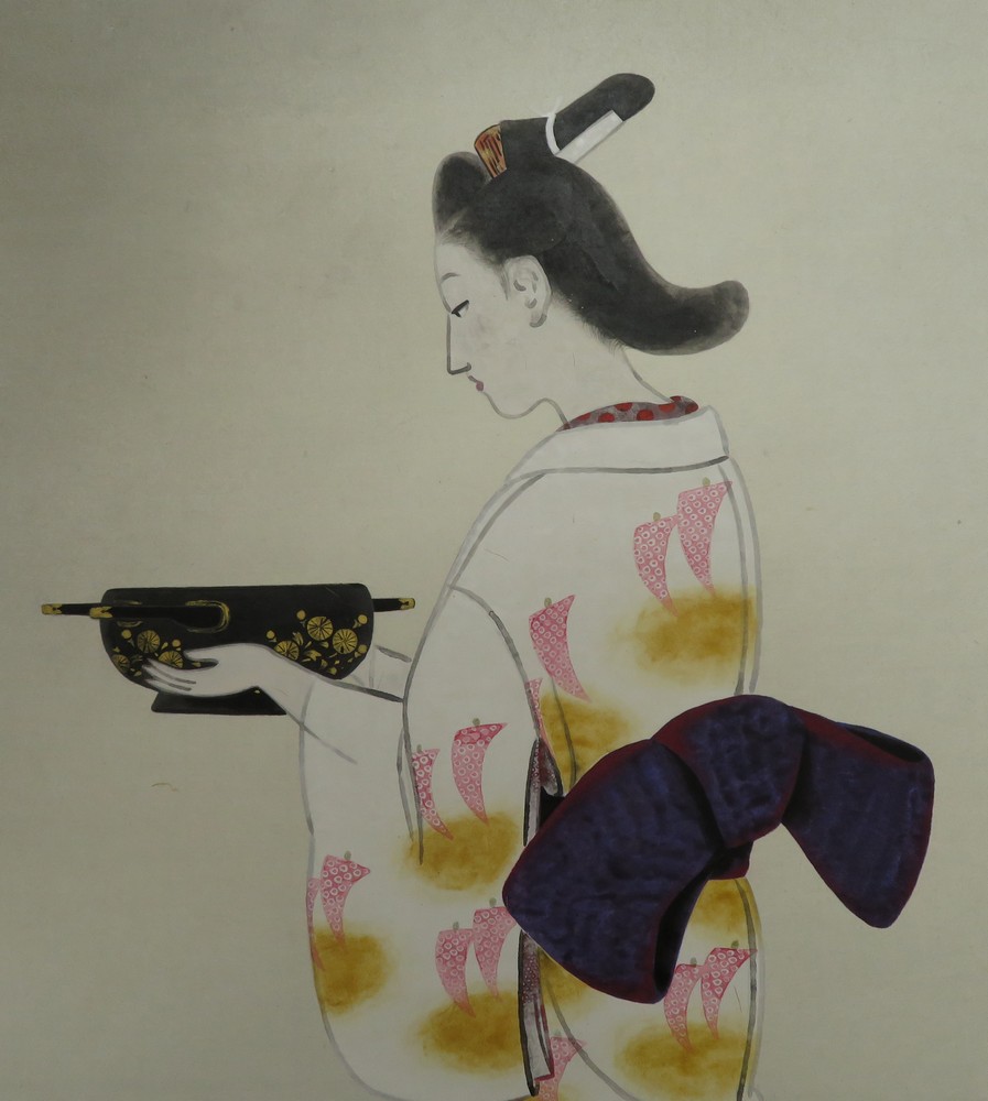 守屋多々志 『七夕』 [古美術こもれび] 骨董,掛軸,絵画の買取と販売,名古屋