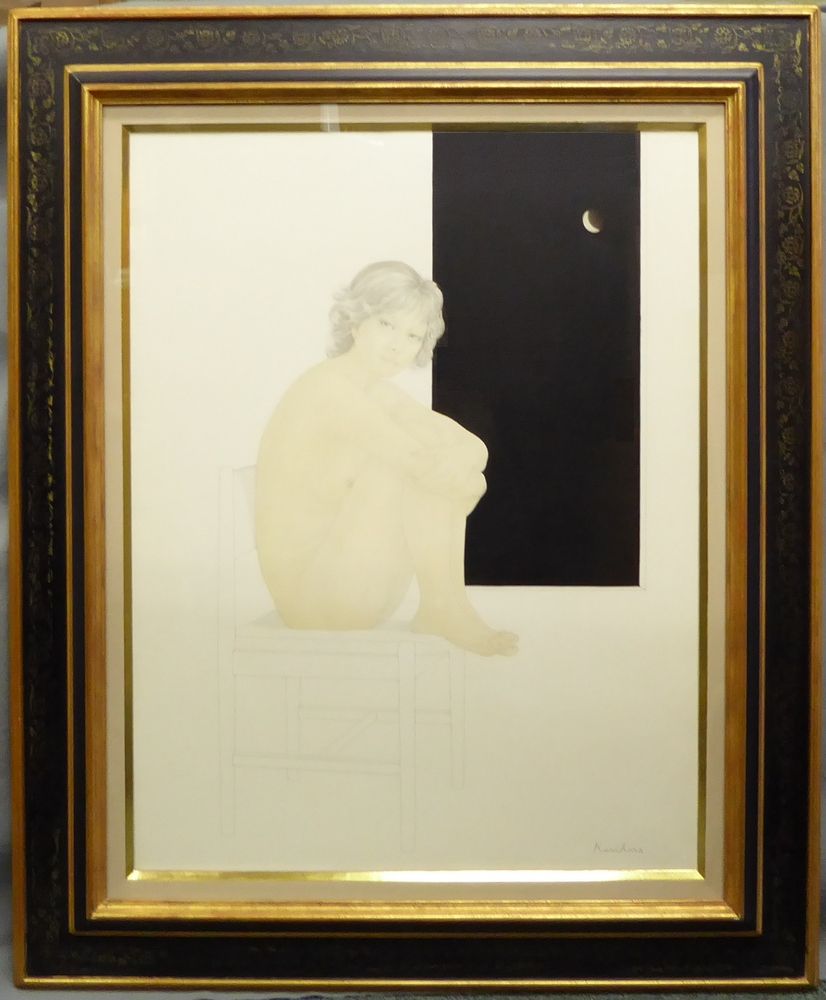 栗原喜依子 『孤独』 [古美術こもれび] 骨董,掛軸,絵画の買取と販売,名古屋