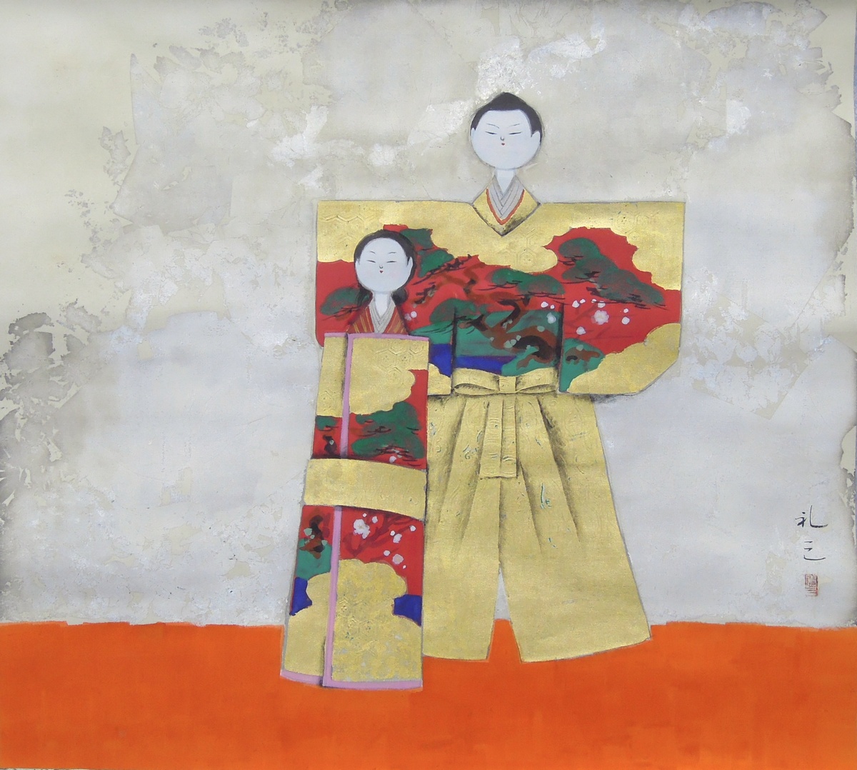 小寺礼三 『立雛』 [古美術こもれび] 骨董,掛軸,絵画の買取と販売,名古屋