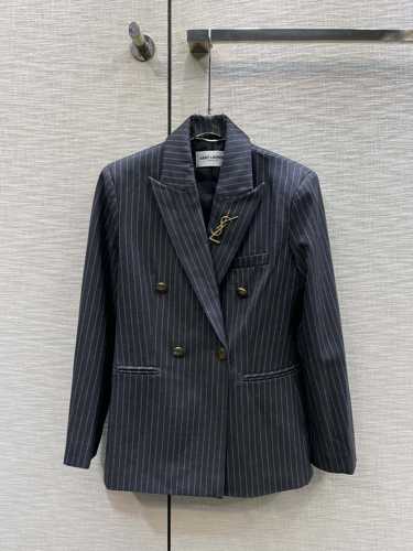 イヴ・サンローラン ジャケット コピー 洗練された 上品 ストライプ