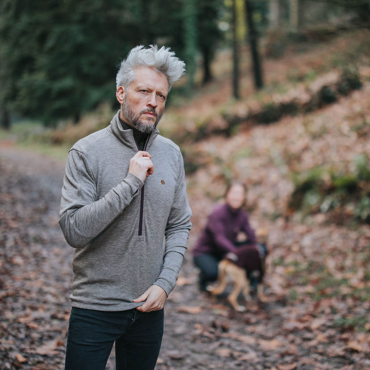 Men's Xenolith Yak Wool Sweater - Stone – kora